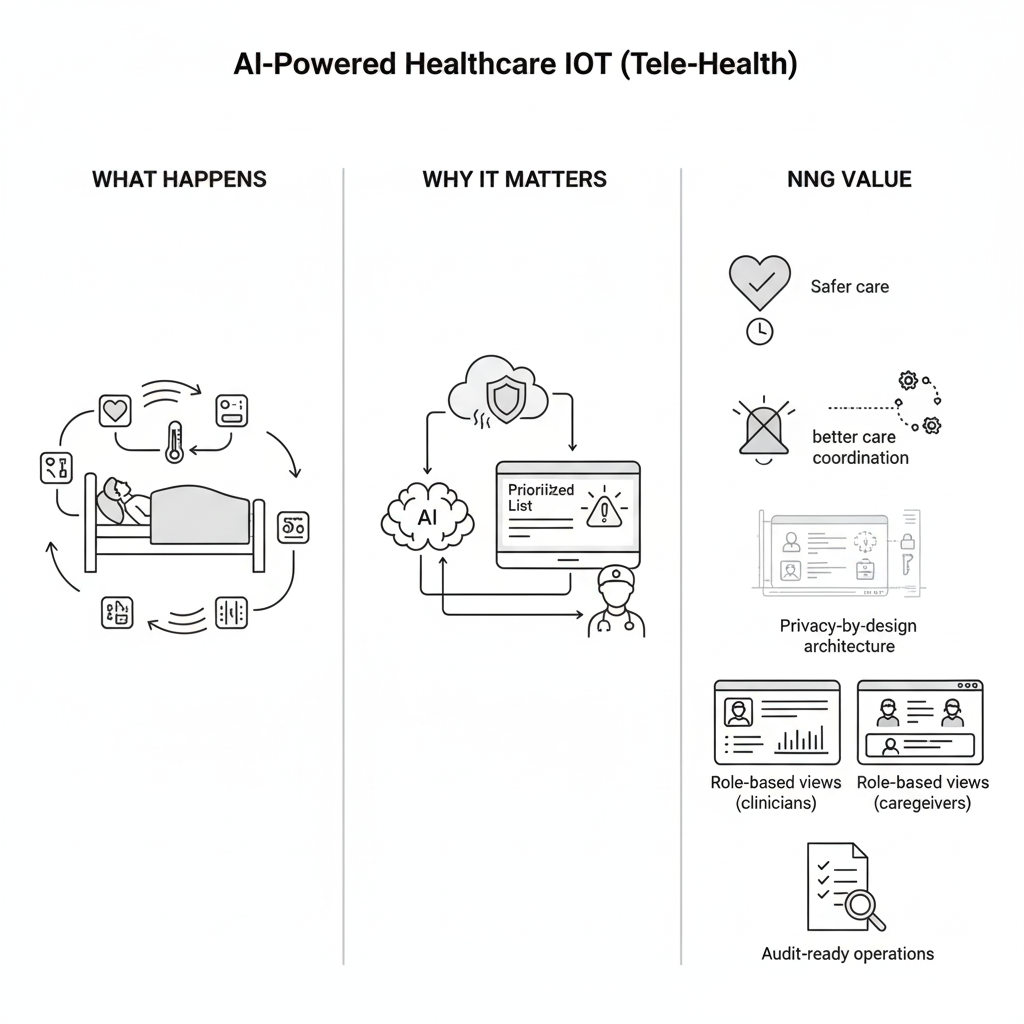 ai powered healthcare iot (tele health)