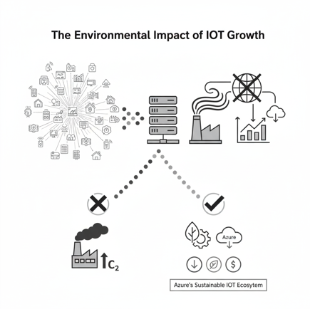 Building Sustainable IoT Solutions with Microsoft Azure the environmental impact of iot growth1